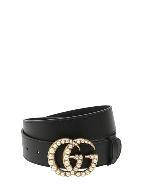 gucci pearl marmont belt|gucci marmont belt black women.